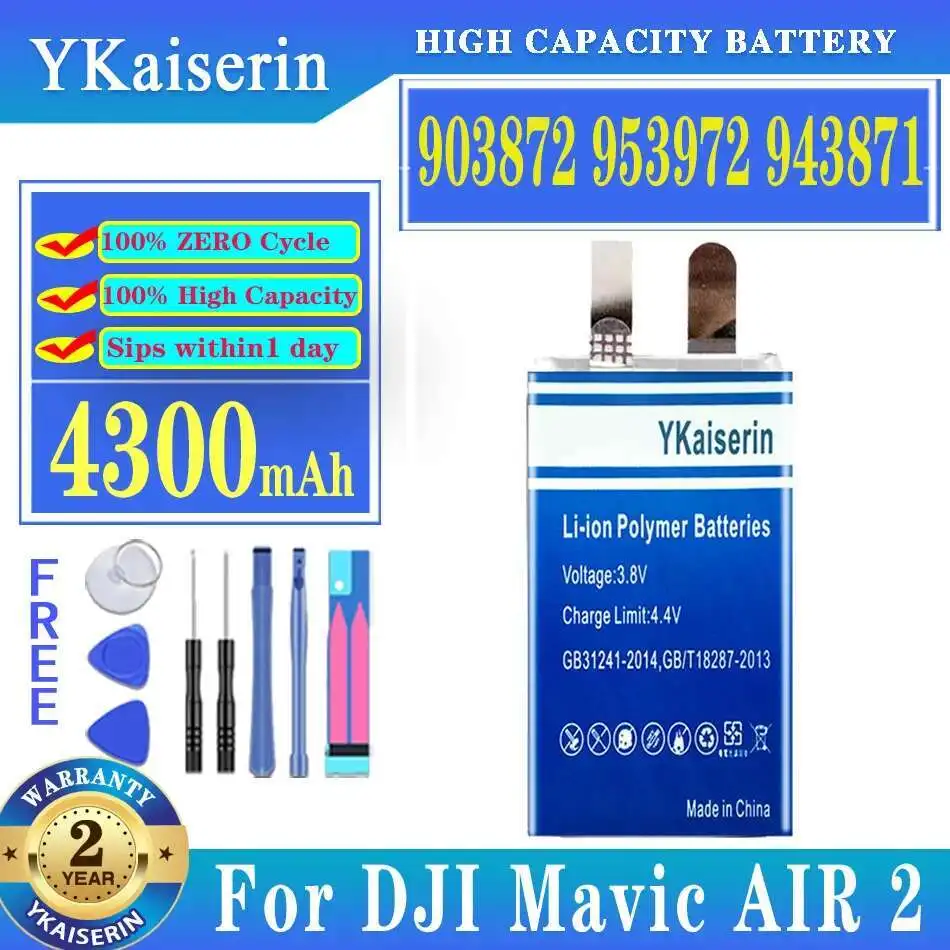 

Environmentally Friendly For Dji Mavic Air 2 4300Mah 903872 953972 943871 Drone Battery