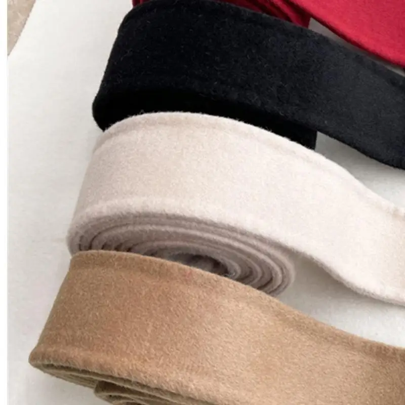 Women Brushed Coat Waist Belt Woman Long Enough Elastic Decorate Accessory Woolen Coat Waist Belt Multiple Color