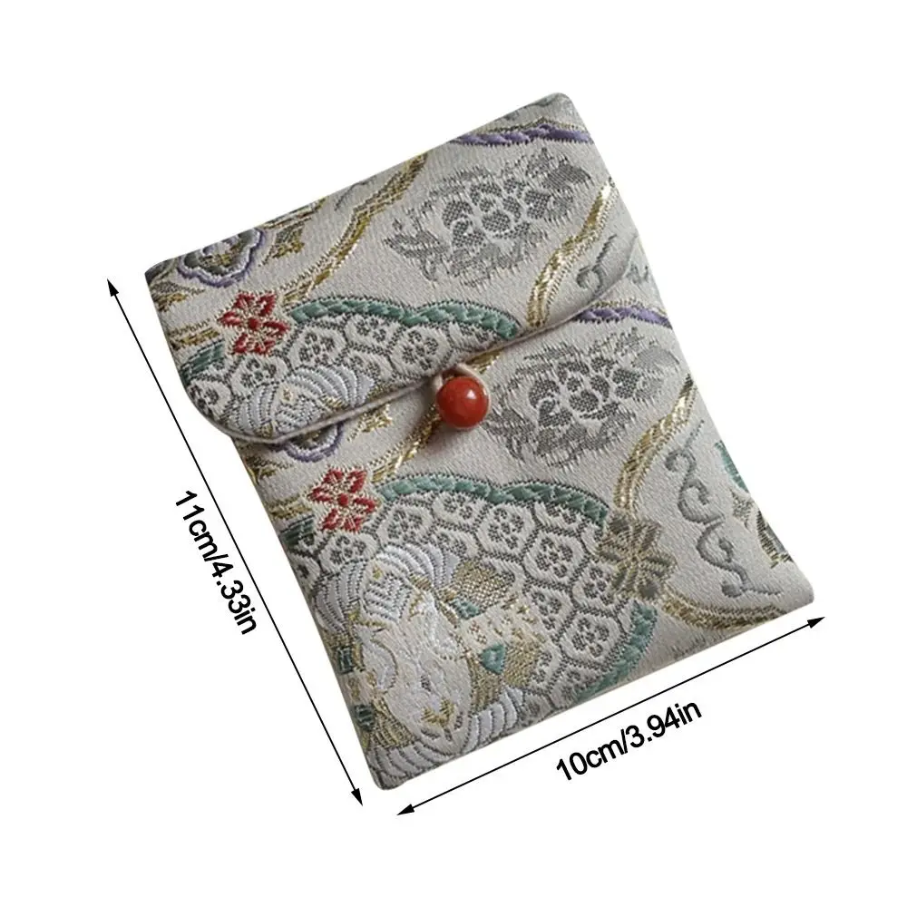 ปักผ้ากระเป๋าเก็บเครื่องประดับ MINI Multifunctional สุขาภิบาล Pad กระเป๋าผ้าฝ้ายสําหรับปะเก็นผ้าเช็ดปากผ้าเช็ดตัวลิปสติก