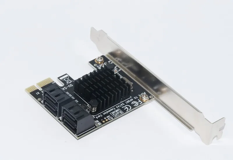 

Адаптер-концентратор карты PCIE — SATA 3.0 88SE9215 Чип BTBcoin Добавьте карты для SSD и HDD PCI-E/PCIE SATA Контроллер PCI Express SATA