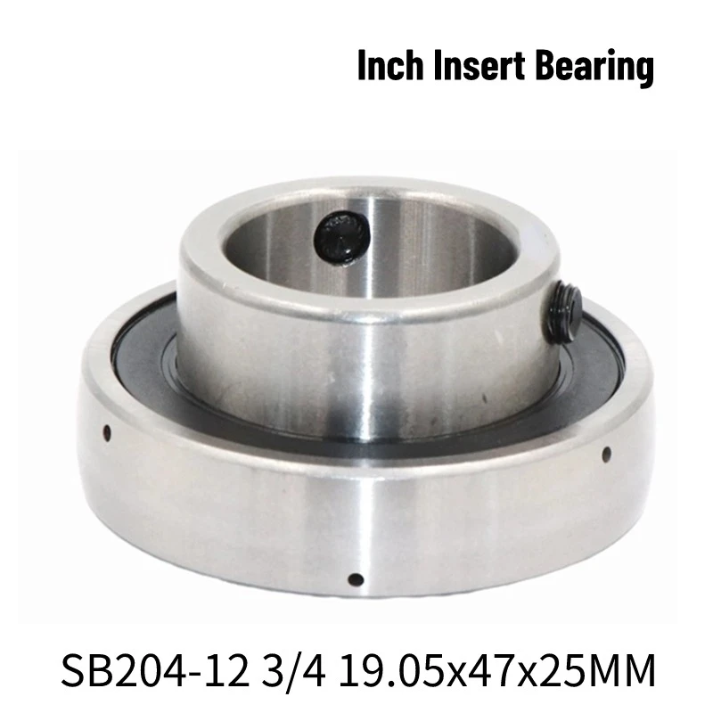 1PCS Free Shipping SB204-12 3/4 19.05x47x25mm Inch Insert Bearing Outer Arc Flat Bottom Bearing With Top Wire