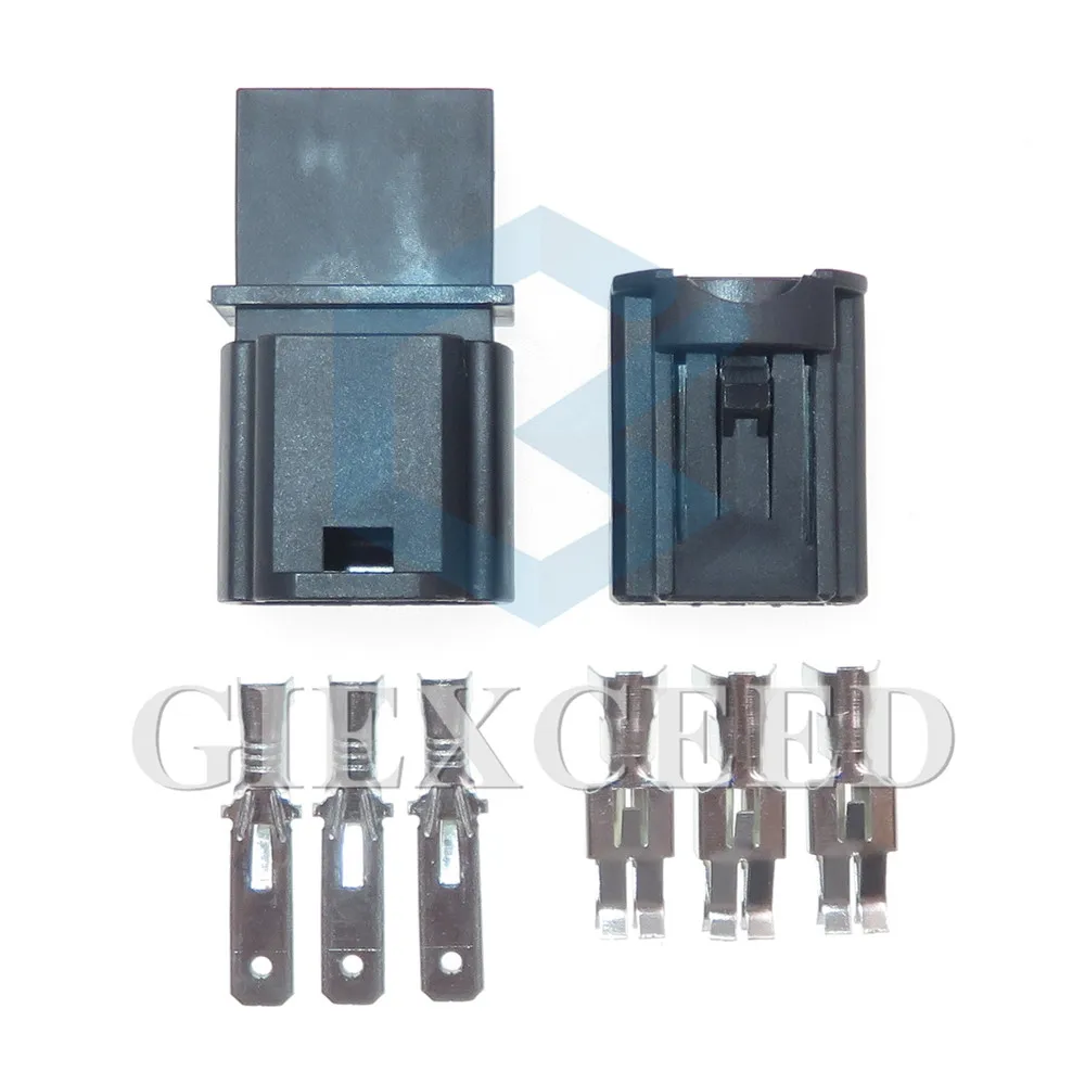 2 مجموعات 3 دبوس التيار المتناوب الجمعية 1823137-1 1823138-1 4G0919321A 4G0919321 السيارات ذكر أنثى لرسو السفن موصلات كابل السيارة تسخير المقبس #6