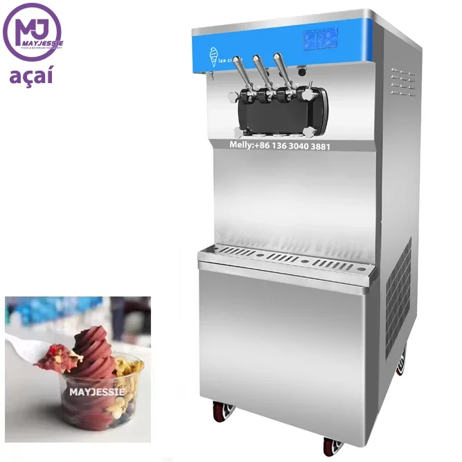 Commercial Frozen Yogurt Soft Serve Maker Soft Ice Cream Making Machine