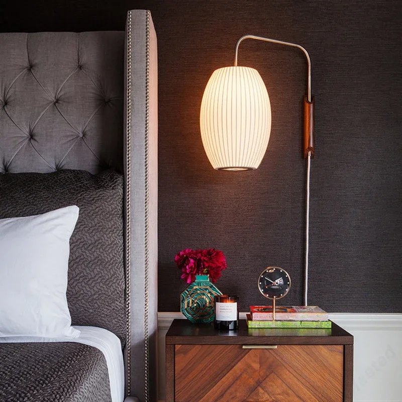 Nuova lampada da parete a bilanciere a LED creativa e semplice Illuminazione da comodino per camera da letto studio B&B