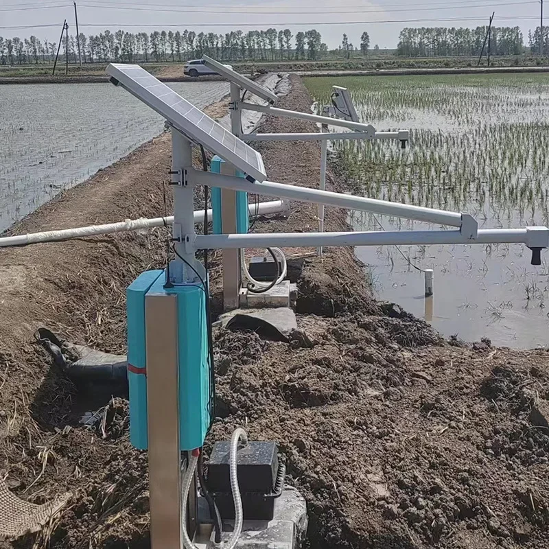 Paddy field irrigation and drainage gate remote control automatic drainage high standard farmland intelligent integrated gate