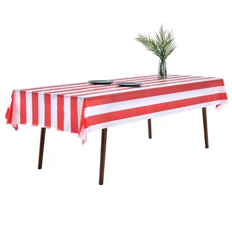 1pc Checkered Party Tablecloth Thickened Banquet Wedding Birthday Party Decoration Supplies Waterproof Oil Proof PEVA
