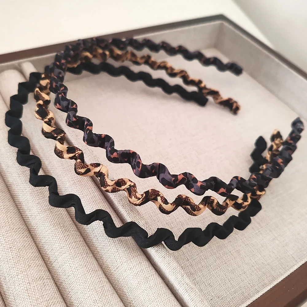 

Simple Retro Style Leopard Vintage Hairbands for Women Girls Bezel for Hair Bands Accessories