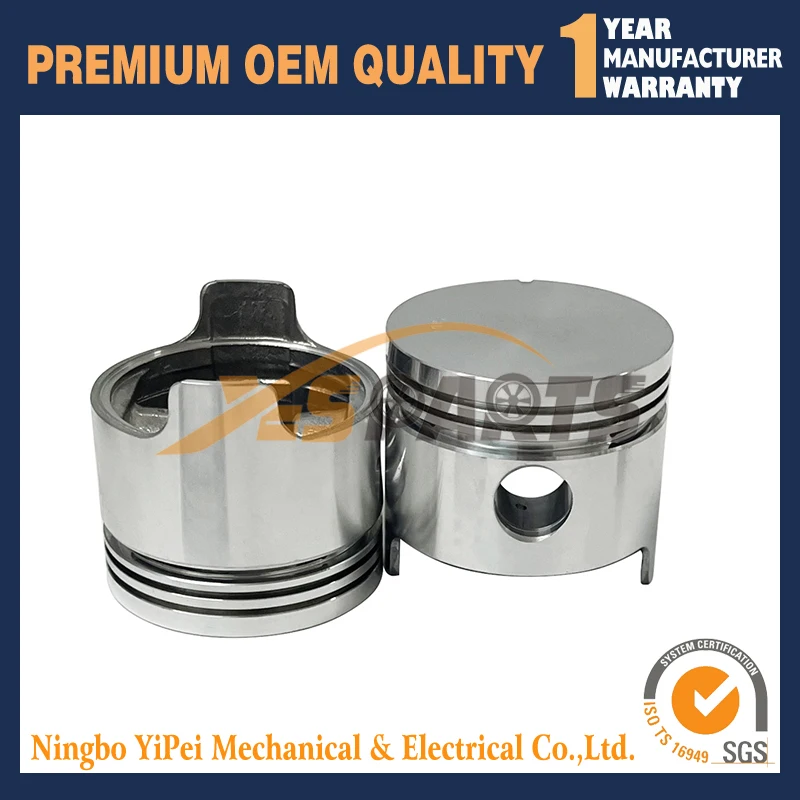 4 مجموعات المكبس والخاتم لمحرك TOYOTA Forklift 4P #4