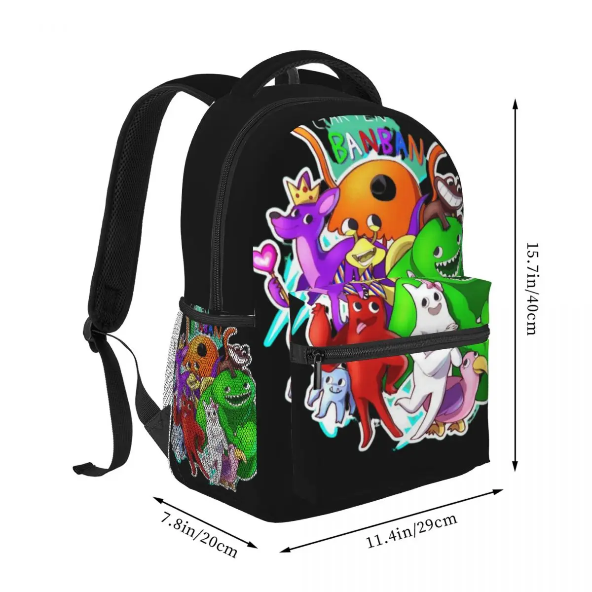 Garten Anime BanBan School Bags,Cartoon Book Bags for Boys Girls,Children Backpack for Grades1-4 Junior,Bookbag for Pupil 16inch