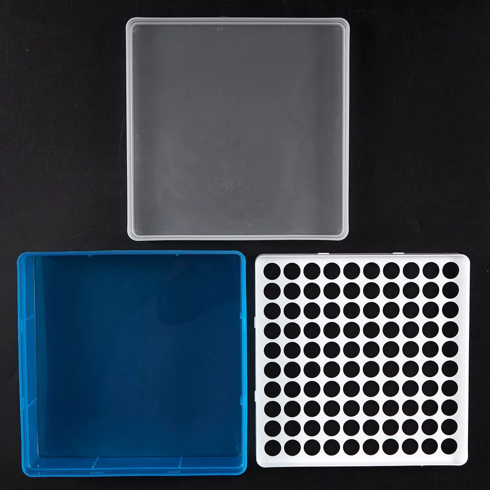 QWE-6X Plastic Square 100 Positions Laboratory 1.5Ml Centrifuge Tube Case Box