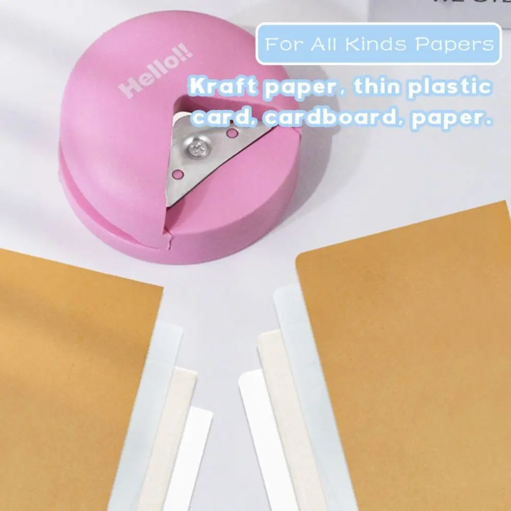 Simple Plastic R4 Corner Rounder Mini Paper Punch R4 Fillet Cutter Portable Card Rounded Cutter DIY Paper Craft