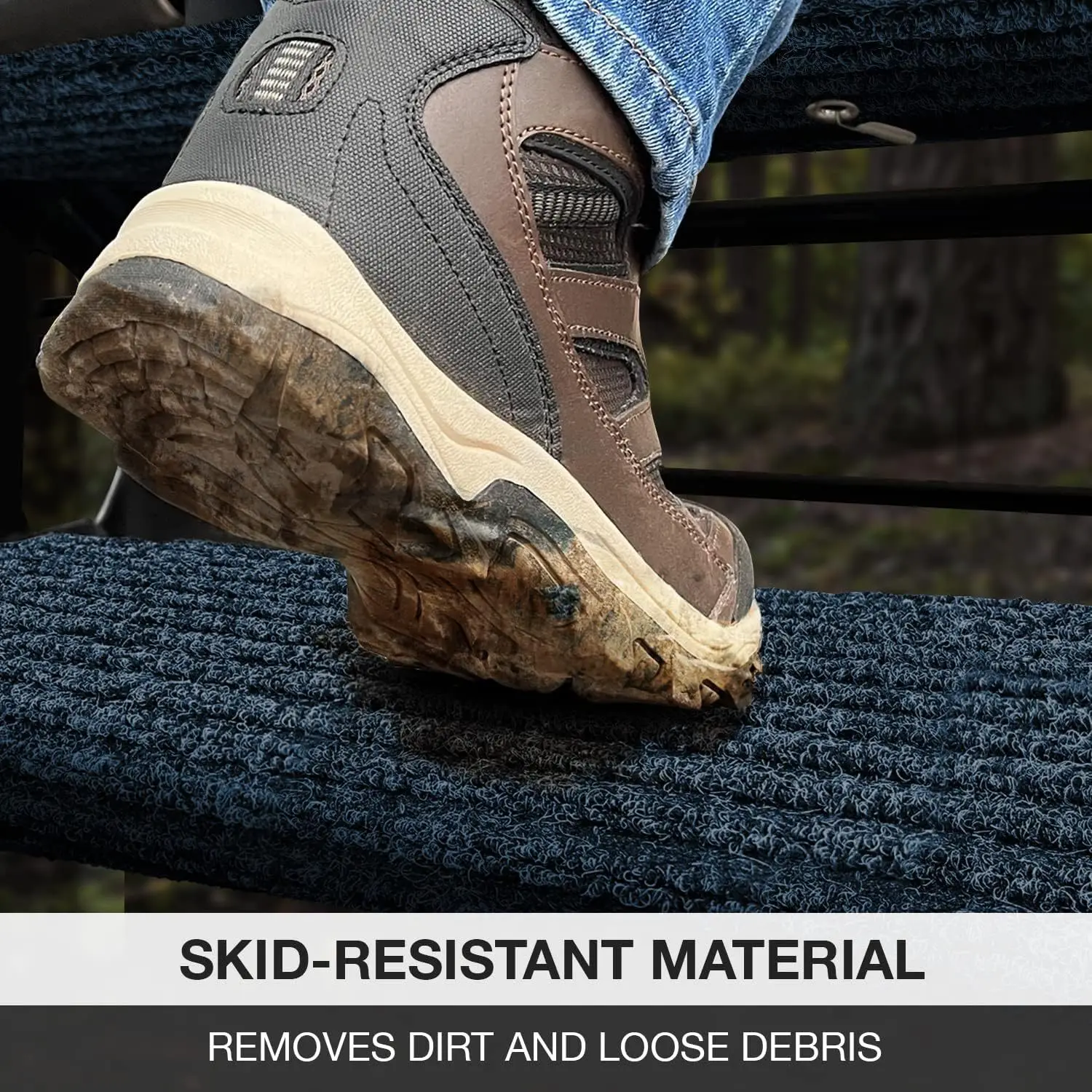 1 قطعة حصيرة حماية الخطوة RV مع مشبك المضادة للانزلاق قابل للتعديل غطاء الخطوة وسادة الدرج للتخييم سيارة السفر المنزل المحمول #4