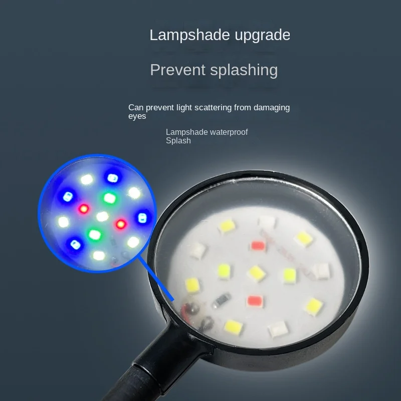 Special LED Spotlight for Small Fish Tank, Mini Clip Light, Small Water Plant Light