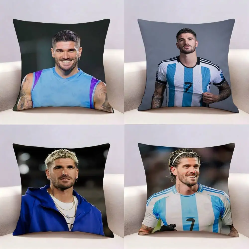 

R-Rodrigo De Paul football Double-sided print Pillow Case Cushion Cover Throw Pillow Case For Car Sofa
