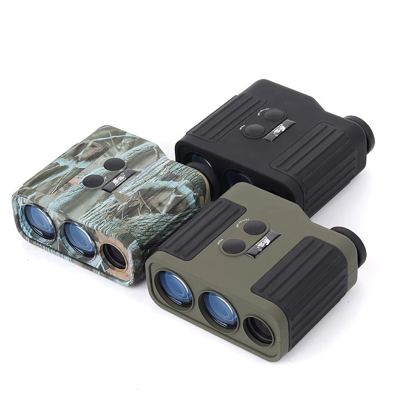 

Military 7x25 Laser Range Finder, Dual Laser Launcher, 1500m Stable Rangefinder for Hunting, Camping, Distance Measurer