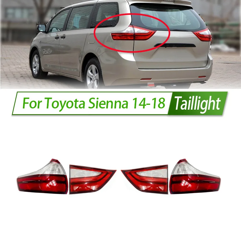 

Для Toyota Sienna 14-18 автомобильный задний фонарь в сборе, задний фонарь в стиле OEM с указателем поворота, замена прямой посадки