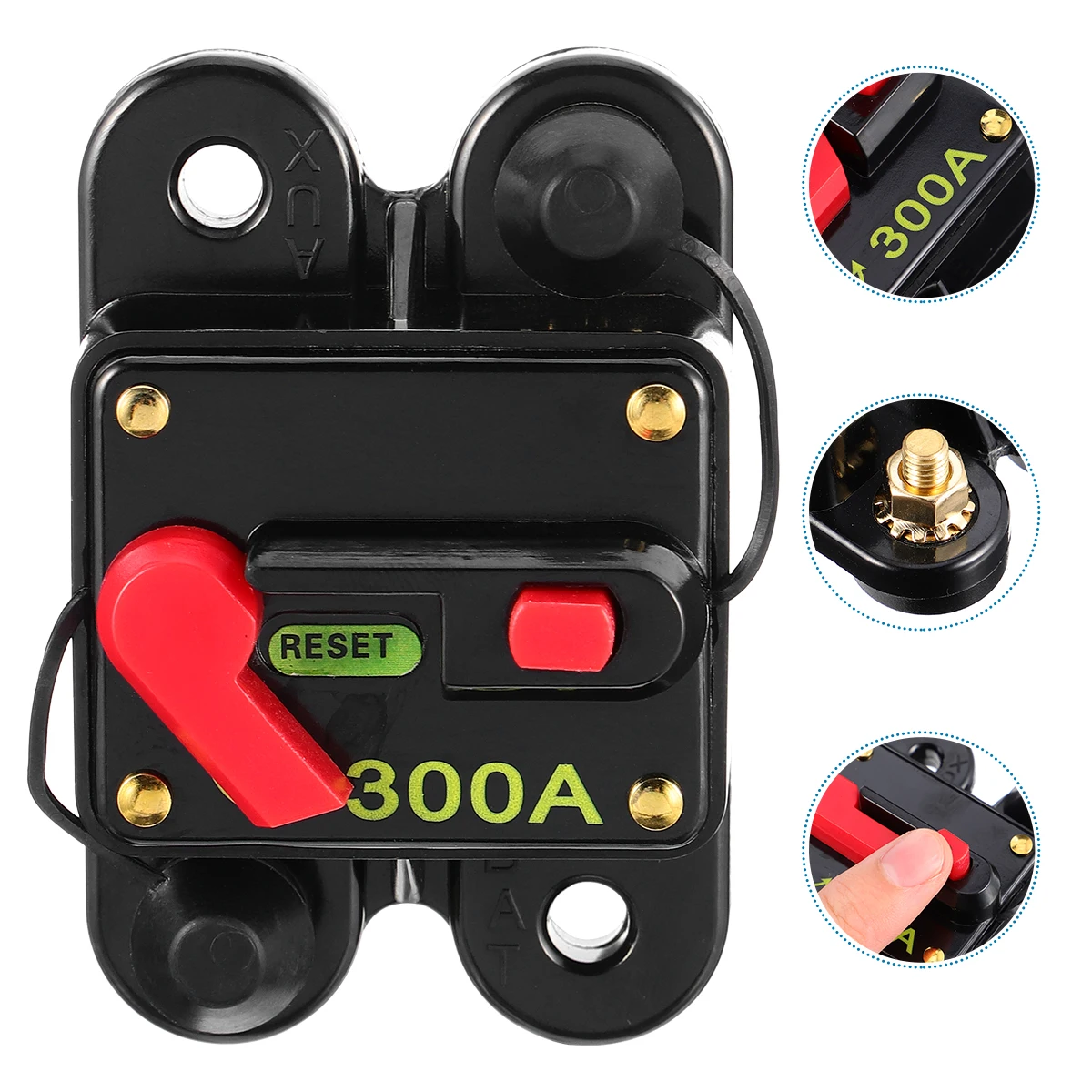 

Self-recovery Circuit Breaker Automotive Fuse Holder Self-duplicating Alloy Switch-style Power Supply