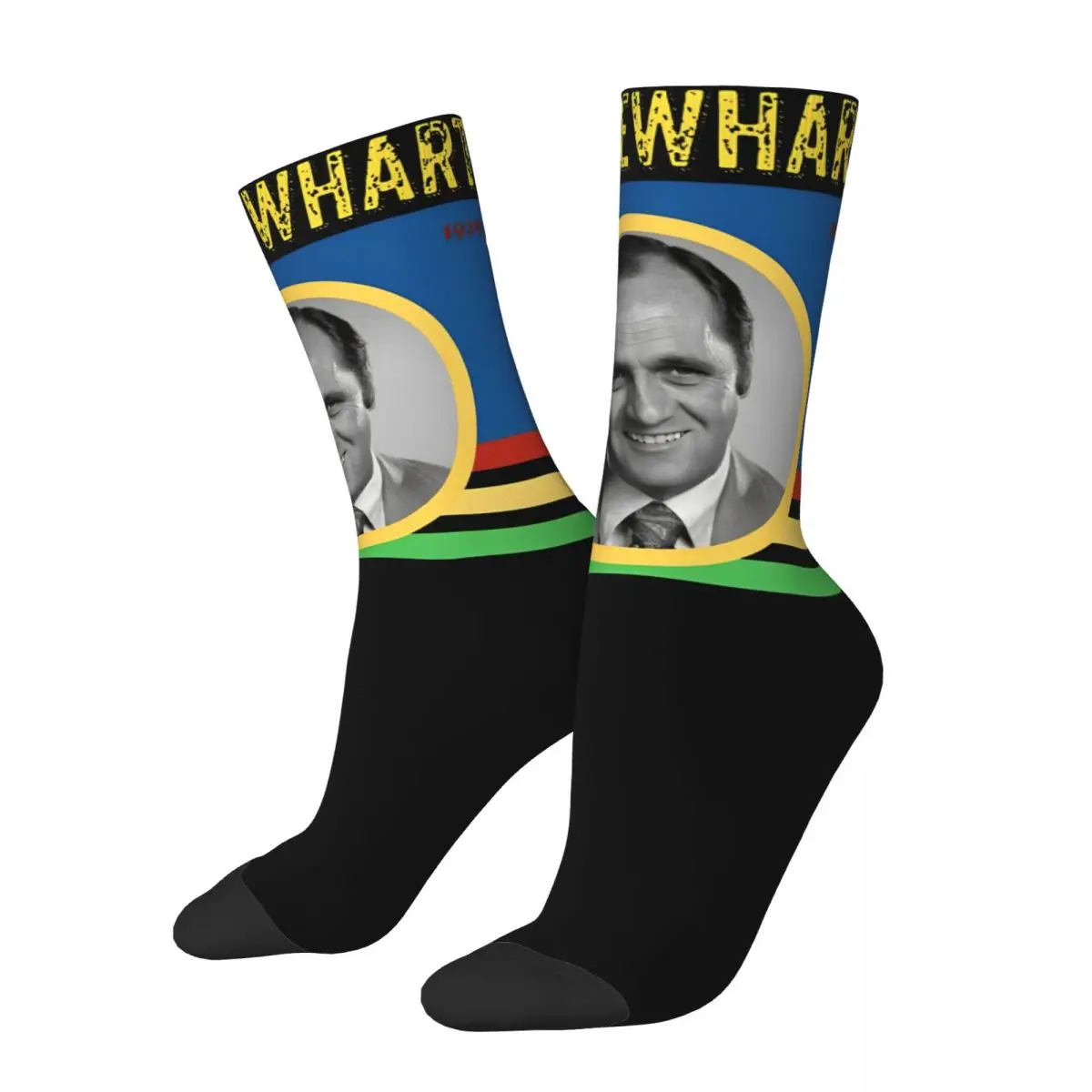 Retro Bob Newhart Comedian Theme Design Warm Crew Socks Accessories Spring Autumn Winter Humor Sitcom Cute Long Socks Breathable