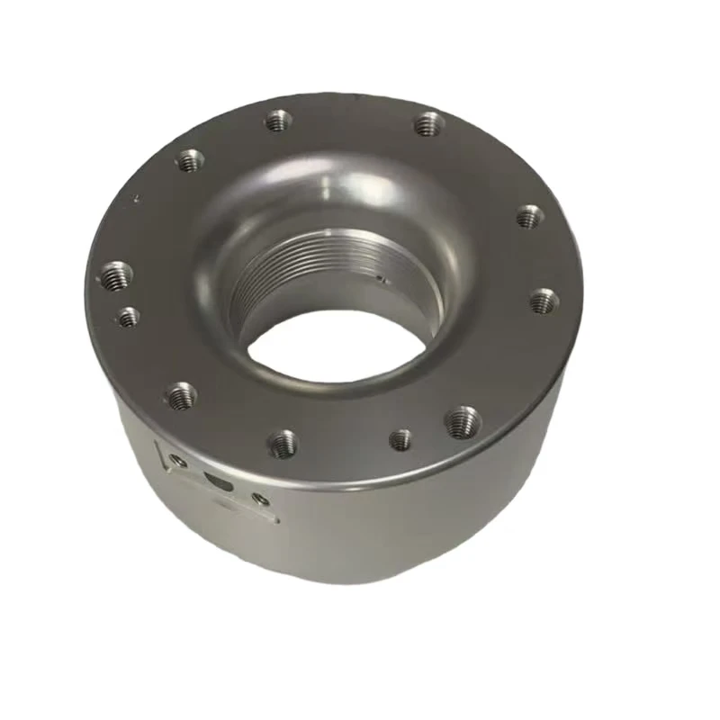 CNC machining custom stainless steel, aluminum alloy, ferrous metal, round with holes, industrial cavity parts