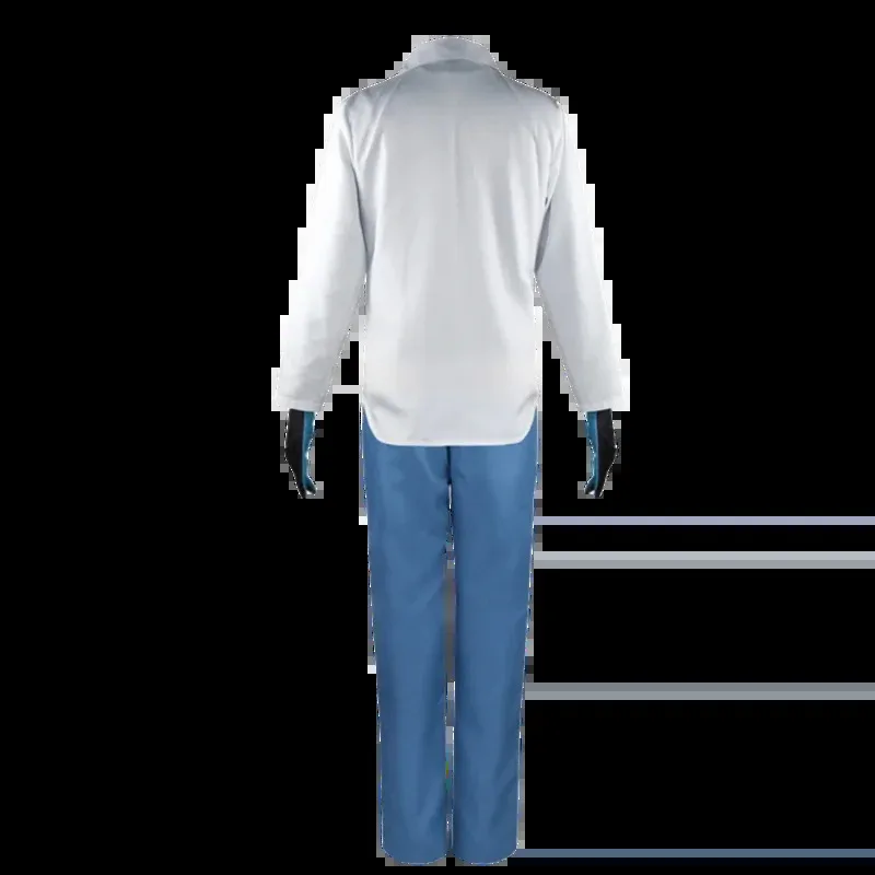 

COSda@Cosplay Costumes Neige SK8 Anime Uniform, Halloween Outfit for Men, High School Student, White Skirt and Blue Pants