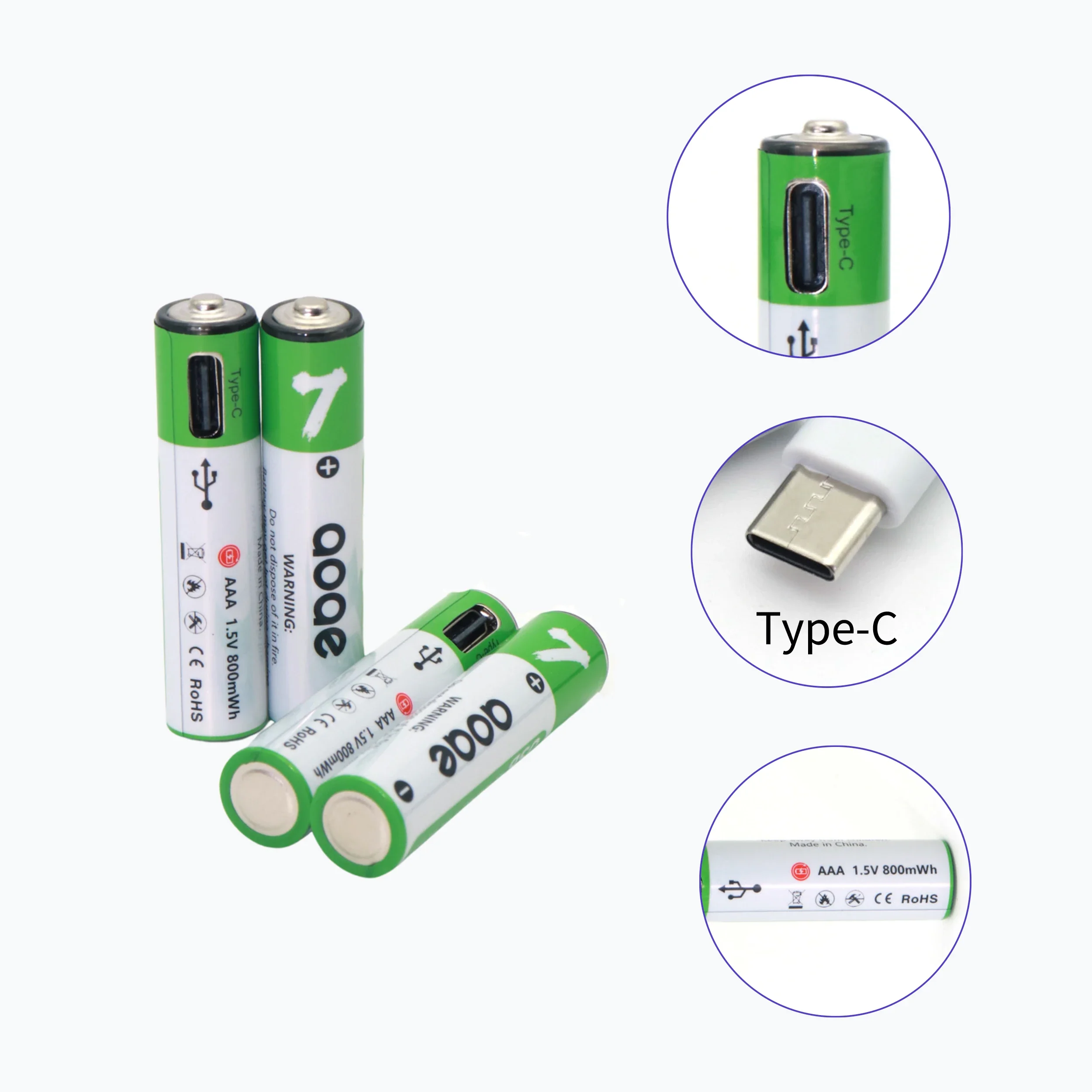 1.5V AAA USB Rechargeable Batteries 800mAh Li-ion Battery For Remote Control Mouse Electric Toy Battery aaa rechargeable battery