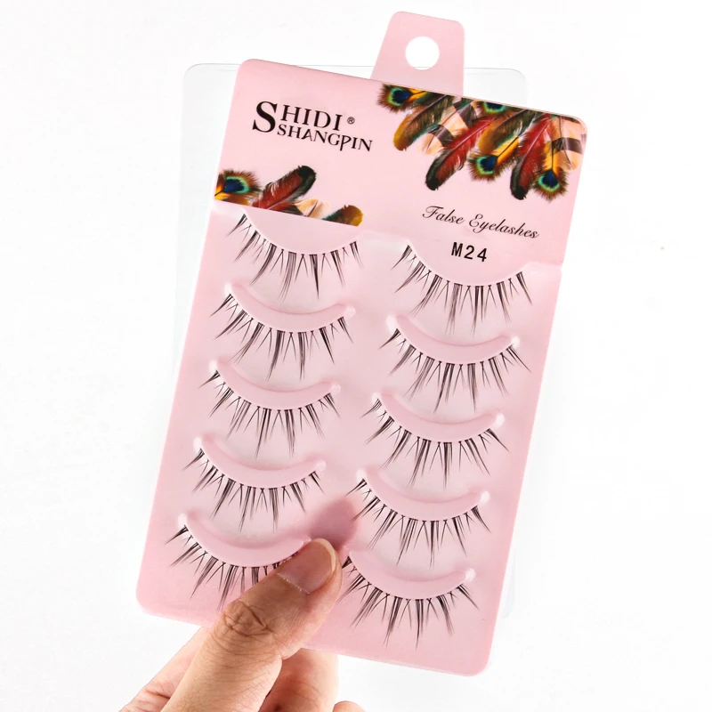 3/5/7pairs Natural Daily Makeup False Eyelashes Little Devil Eyelash Clear Band Faux Cils Anime Mink Lash Extension Manga Lashes