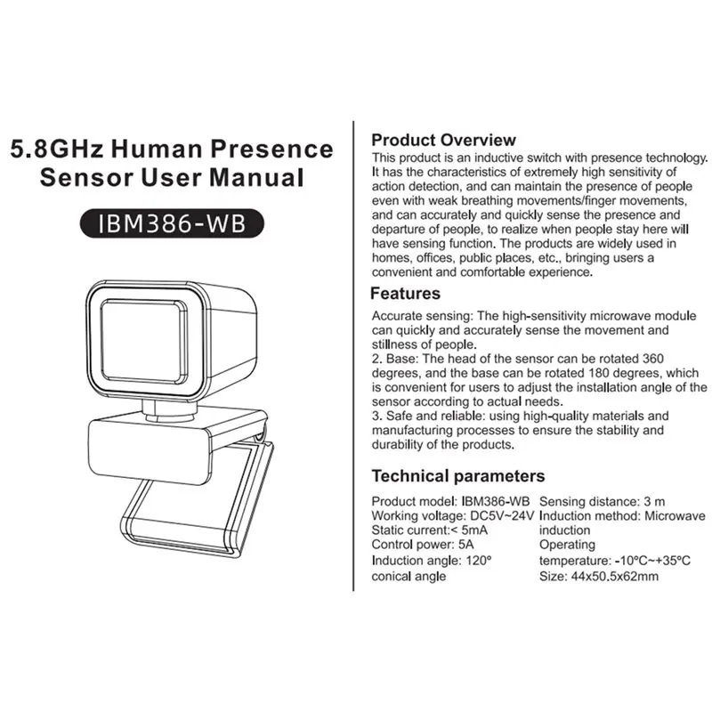 ABSY ミニ RGB LED ライトストリップ赤外線モーションセンサースイッチ DC 5-24V 人体存在検出器マイクロ波センサースイッチ