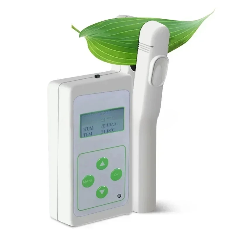 

Portable handheld chlorophyll tester for measuring nitrogen content temperature and humidity detection plant nutrition tester