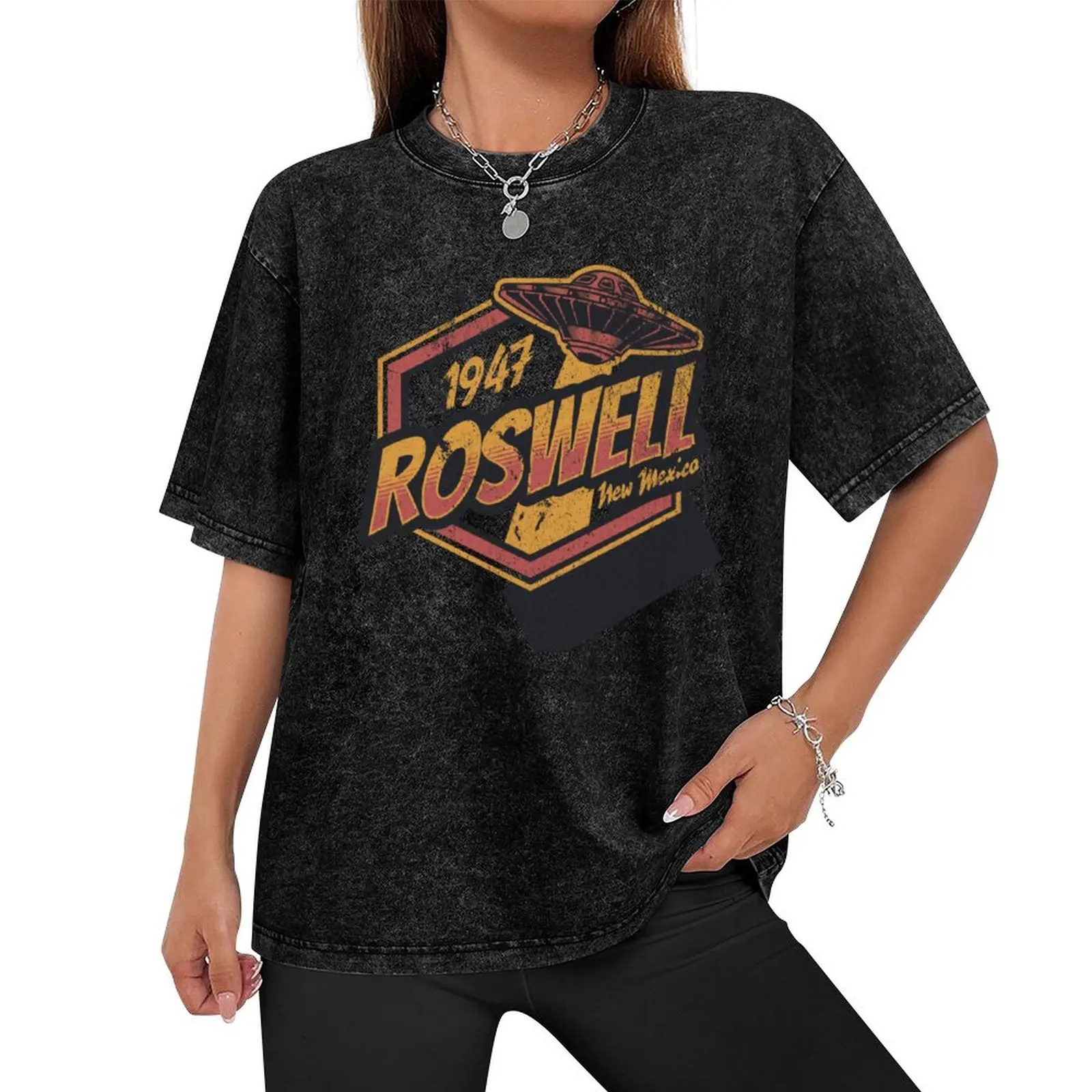 The Roswell incident of 1947 T-Shirt animal prinfor boys summer clothes t shirts for men cotton