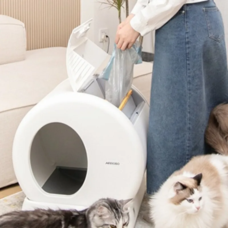 AIRROBO Automatic Intelligent Cat Toilet Bowl Special Garbage Bag 45X50CM Trash Bag Cat Bedpans Accessories Biodegradable