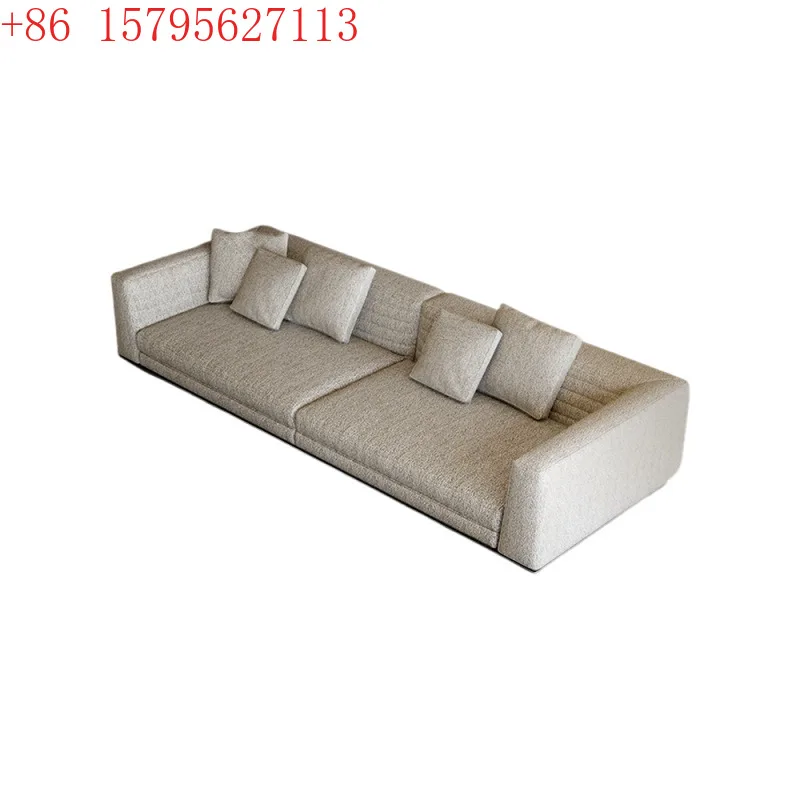 

Тканевый диван для маленькой квартиры, прямой ряд, гостиная, вилла, большой плоский диван