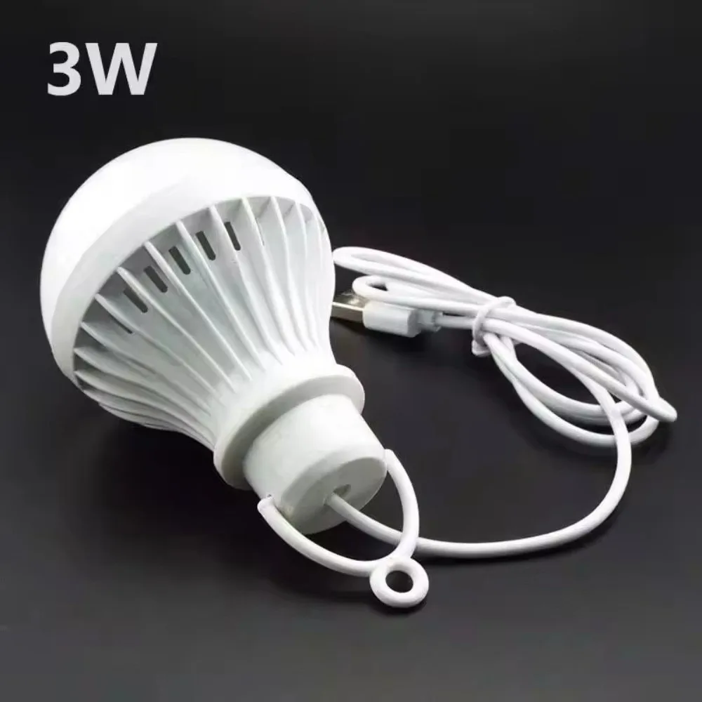 3W 5W 7W LED Bulb Light Emergency Lighting LED Power Camping Lantern Lamp Reading Book Light Night Light