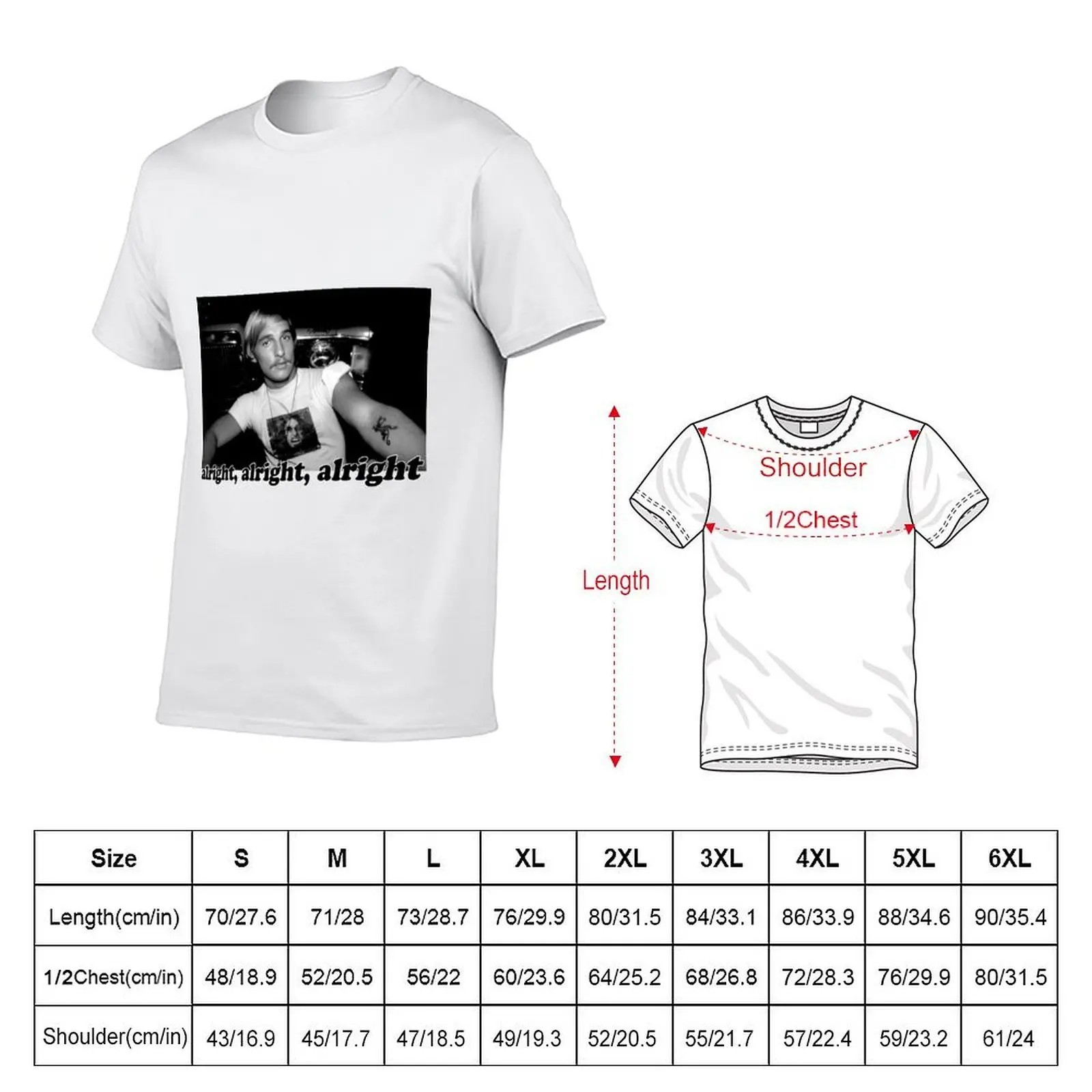 Well alright, alright, alright! T-Shirt graphic t shirt vintage Funny t-shirt mens t shirts pack