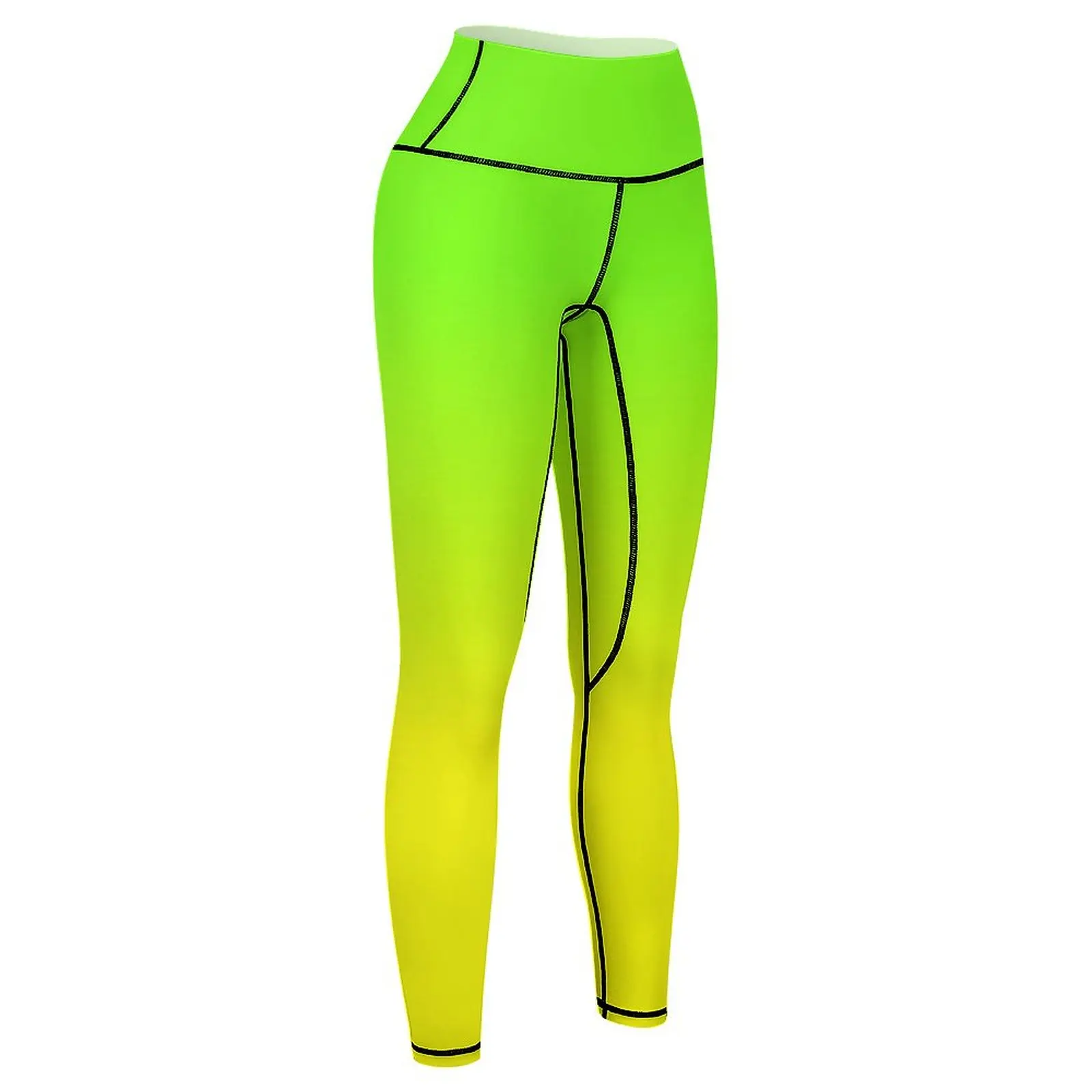 Neon Lime Green Leggings gym top Fitness woman sport set gym pants Womens Leggings