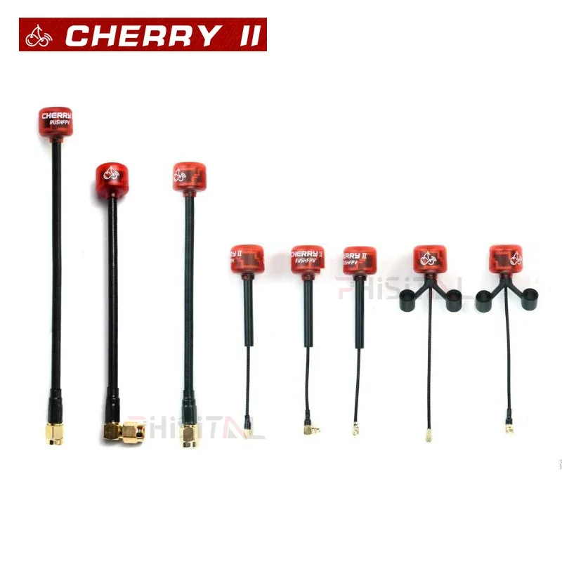 RUSHFPV Cherry 2 II 5.8G 1.8DBI FPV Antenna LHCP RHCP with SMA/UFL/MMCX Connector for FPV Freestyle Drones DIY Parts