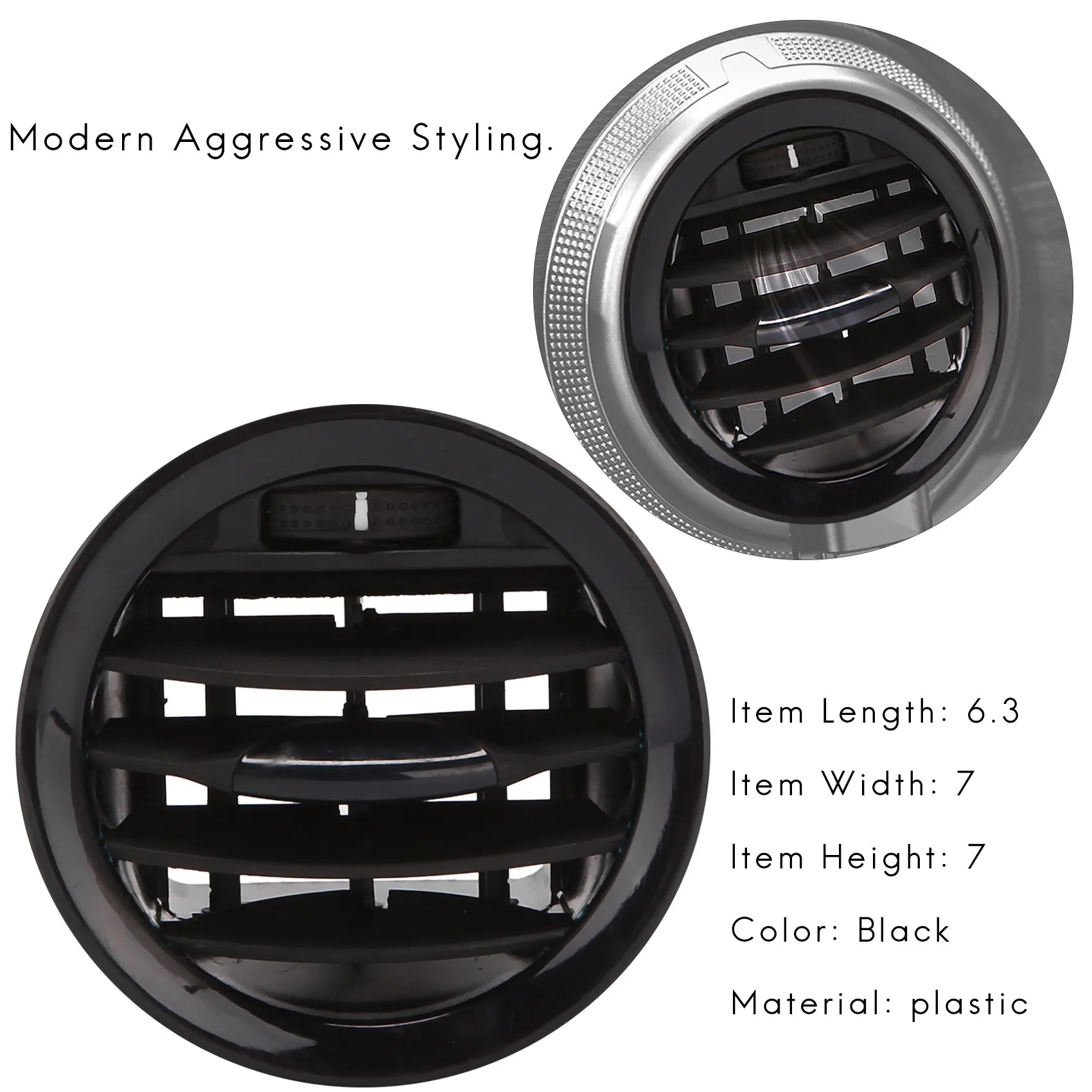 2PCS Car Interior Heater A/C Air Vent Cover Outlet Grille for Vauxhall Opel ADAM/CORSA D MK3 Air Conditioning Vents Trim Covers