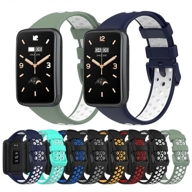 

Sport Strap For Xiaomi Mi Band 7 Pro Smart Replacement Breathable Bracelet Wristband For Mi Band 7Pro Silicone Wacth Correa