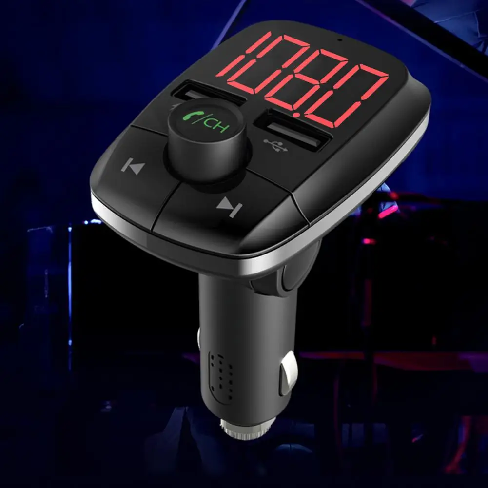 Bluetooth Wireless Car kit Handfree LCD FM Transmitter Dual USB Car Charger 2 1A MP3 Music TF Card U disk AUX Accessories