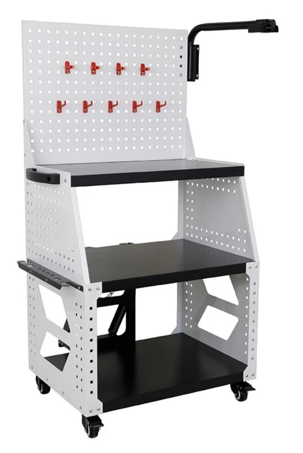 

Мобильная многоярусная тележка для инструментов, усиленный шкаф для хранения для авторемонта и организации мастерских