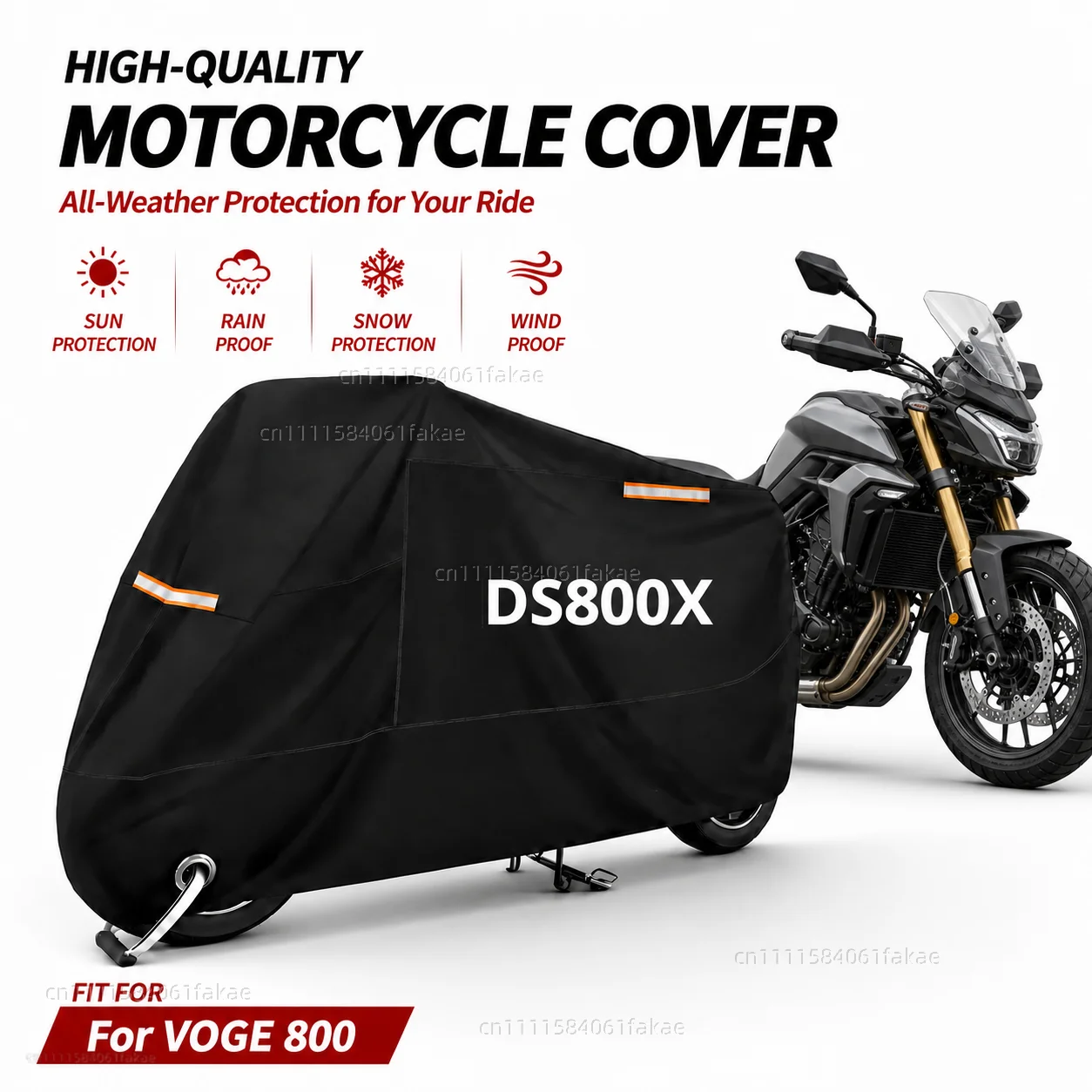 Motorcycle Cover Waterproof Outdoor All Season Dustproof UV Protective Moto Scooter Rain Cover For VOGE 800 RALLY DSX 800 DSX800