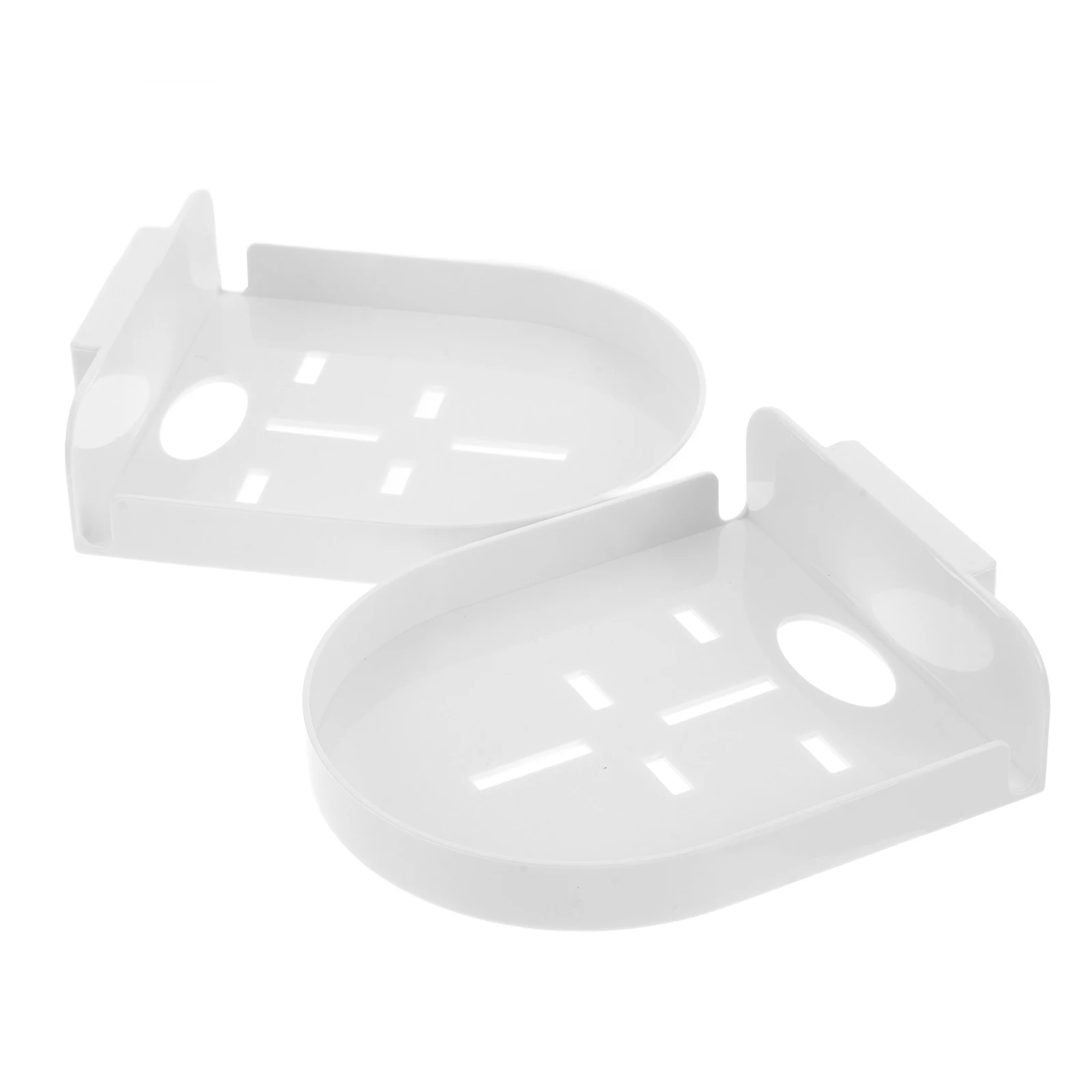 

2pcs Wall Mount Camera Holder No Drill Adhesive Security Bracket Stable Shelf for Baby Monitor Floating Shelves White Easy