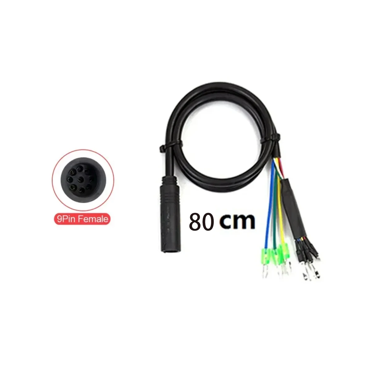 

E-bike 9 Pin Motor Cables Electric Bicycle Extension Cable Cord For Bafang Front/Rear Wheel Hub Motor Electric Bike Accessories