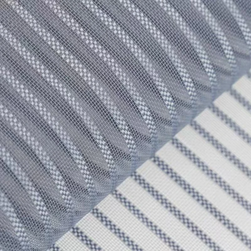 Fenêtre magnétique grise en maille de diamant personnalisée, auto-adhésive invisible, anti-moustiques, non poreuse, détachable, dentelle