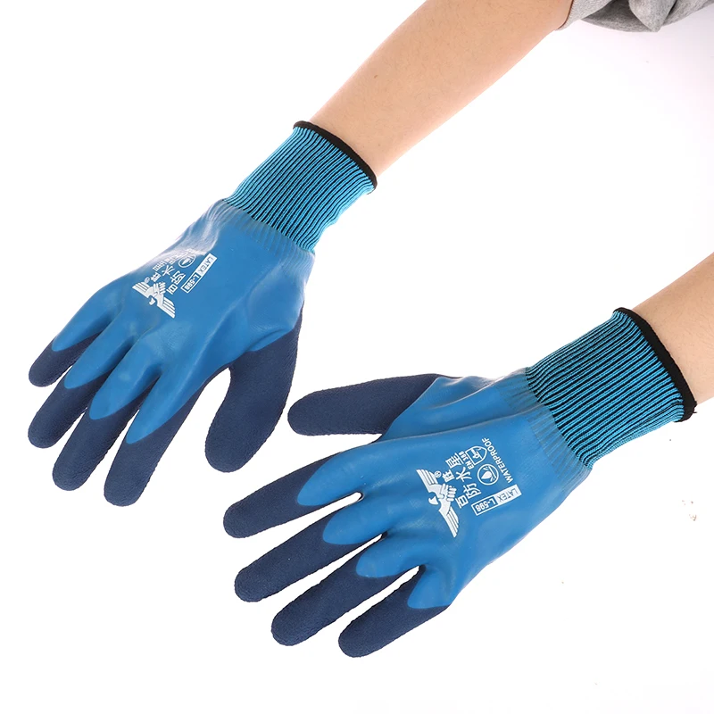 -30Degrees Work Gloves Cold-resistant Velvet Cold Storage Fishing Unisex Wear Windproof Low Temperature Outdoor Sport Blue Black