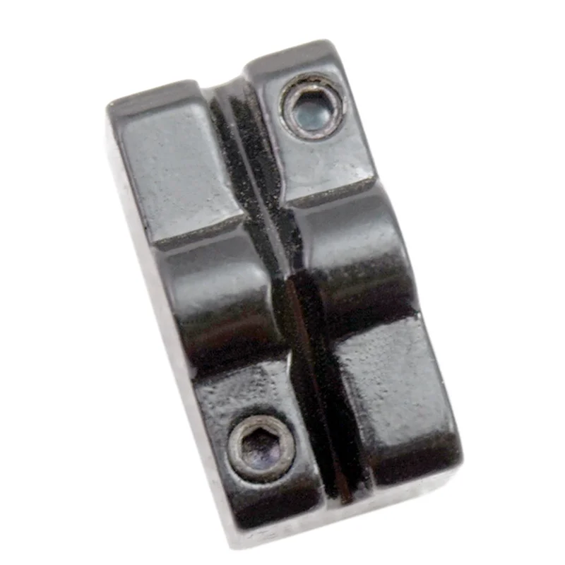 A89E-1 Set Of 6 Pcs Black Guitar Bridge String Saddle For Headless Guitar Tremolo Bridge System Guitar Accessories
