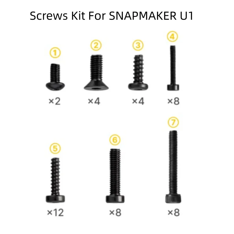 

Screws Kit For SNAPMAKER U1 3D Printer Screws Securing Machine Parts