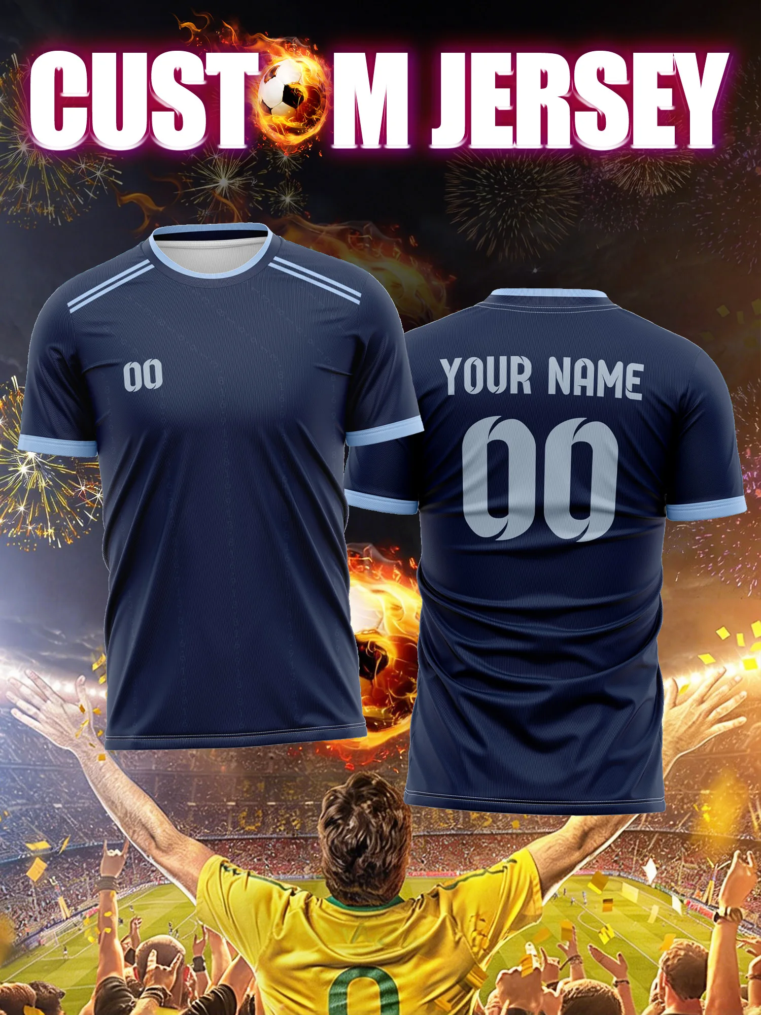 

Новая спортивная футболка с V-образным вырезом 2026 года – с возможностью нанесения имени и номера, быстросохнущая, дышащая, удобная, для повседневной носки, спортзала, бега