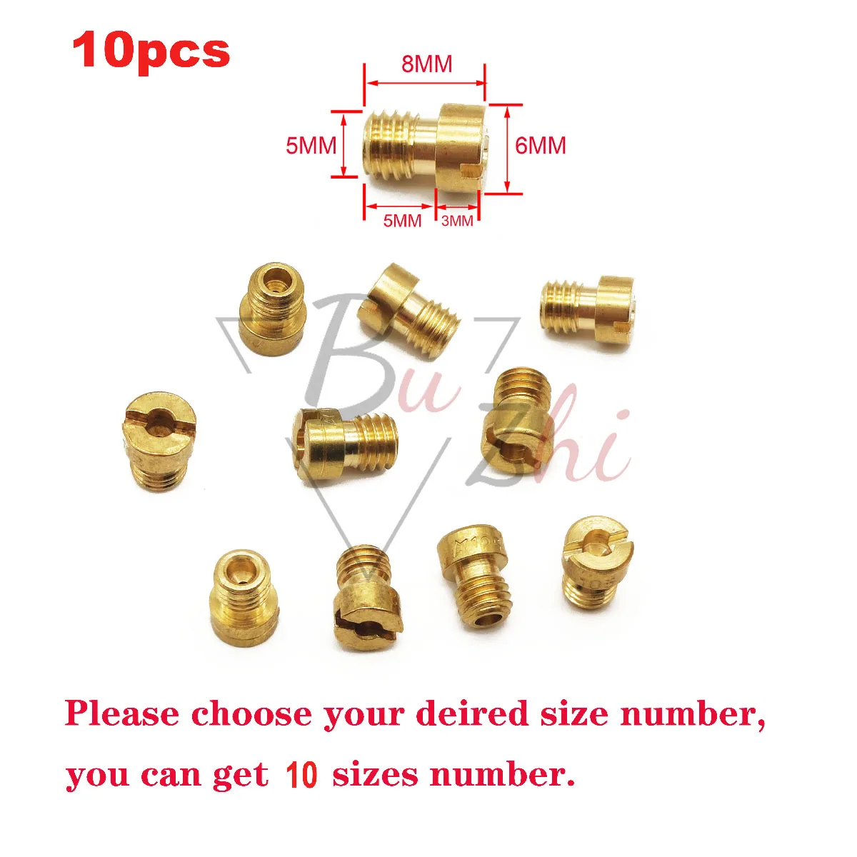 10 יחידות קרבורטור סילון ראשי m5 5 מ
