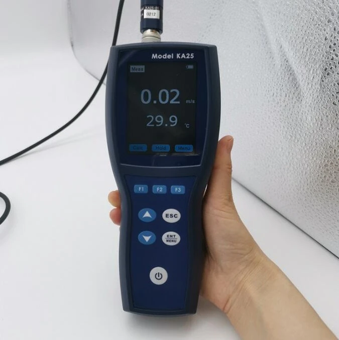 KA25 thermal air speed and air meter air speed and temperature simultaneously test the input size directly