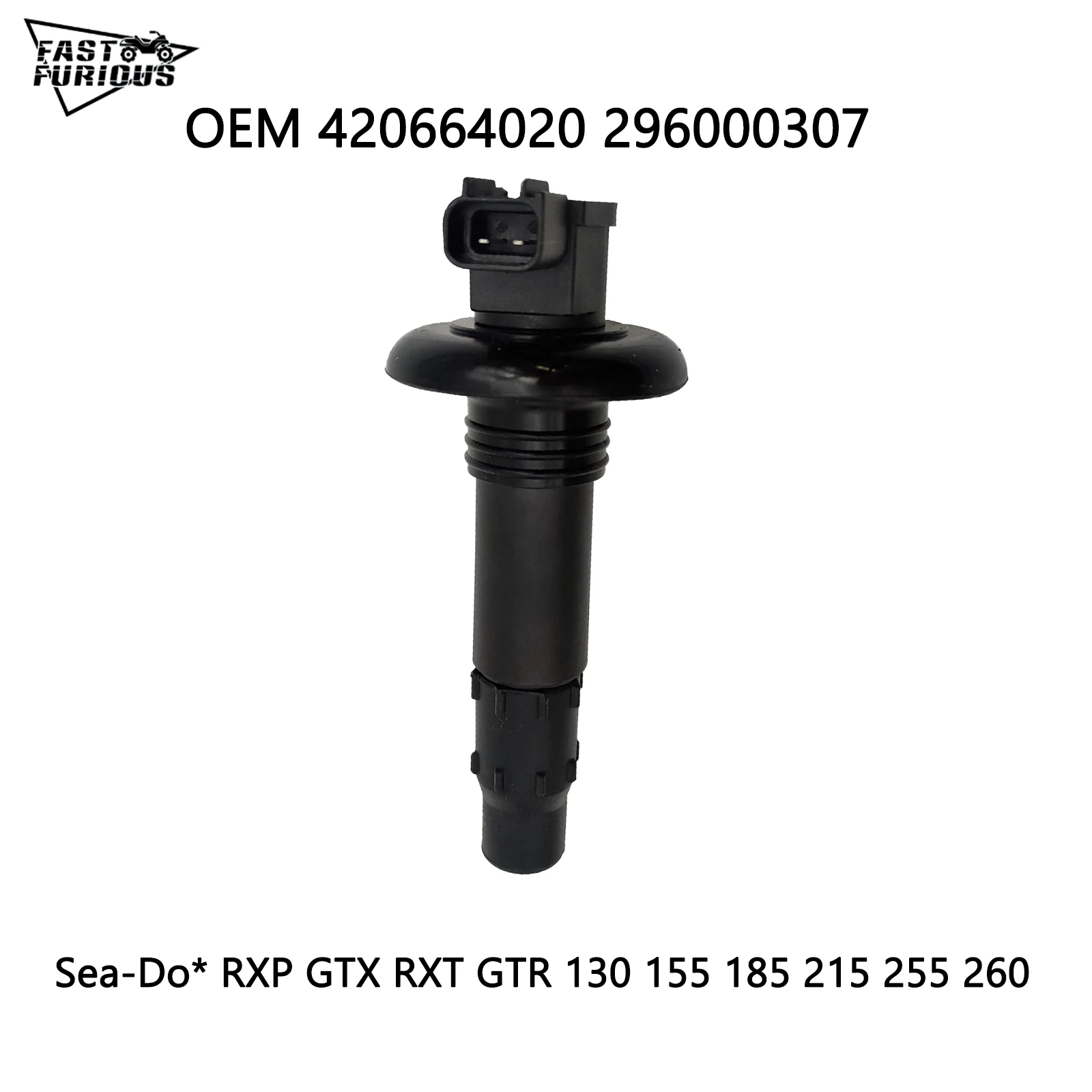 

Ignition Coil Stick seadoo For SeaDoo SEADOO 130 155 185 215 255 260 300 GTX RXT RXP GTS GTR 420664020 296000307 290664020